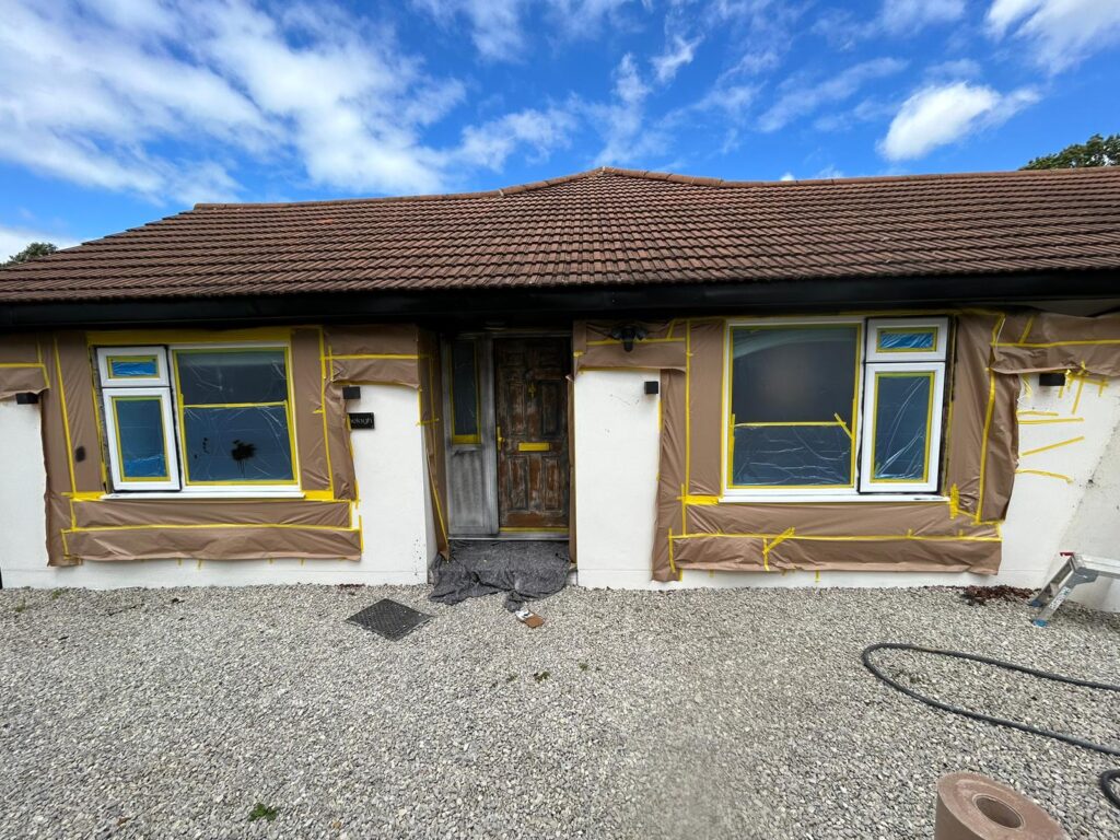 UPVC paint spraying window and door transformation