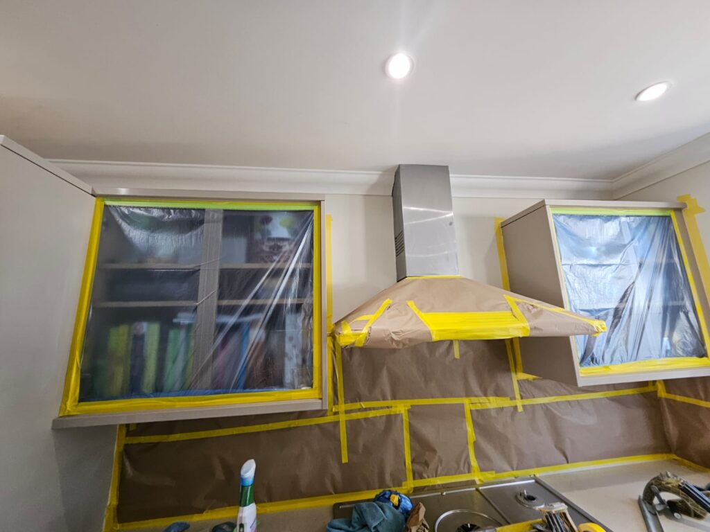 Kitchen Paint Spraying in Ashford